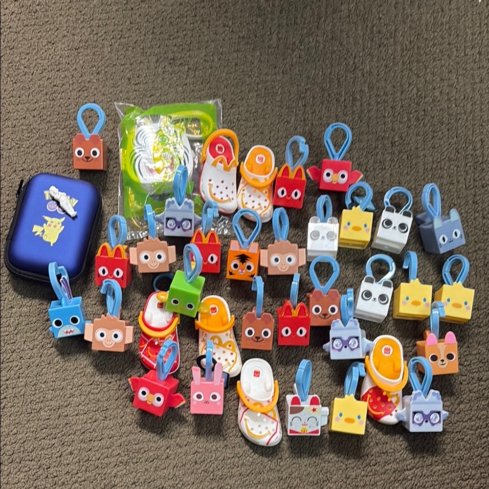 Colorful Animal Keychain Set for Kids